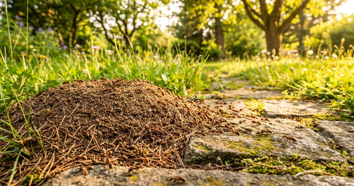Ameisennest im Garten – umsetzen oder bekämpfen