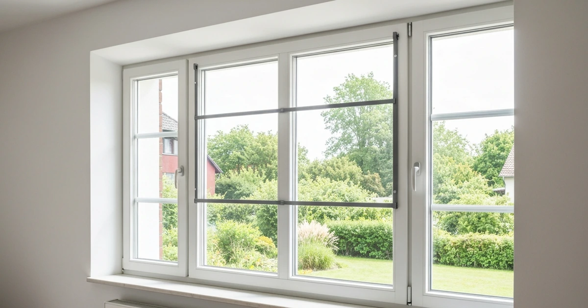 Verschiedene Insektenschutzsysteme für Fenster – Spannrahmen, Rollo und Magnetvorhang nebeneinander verglichen