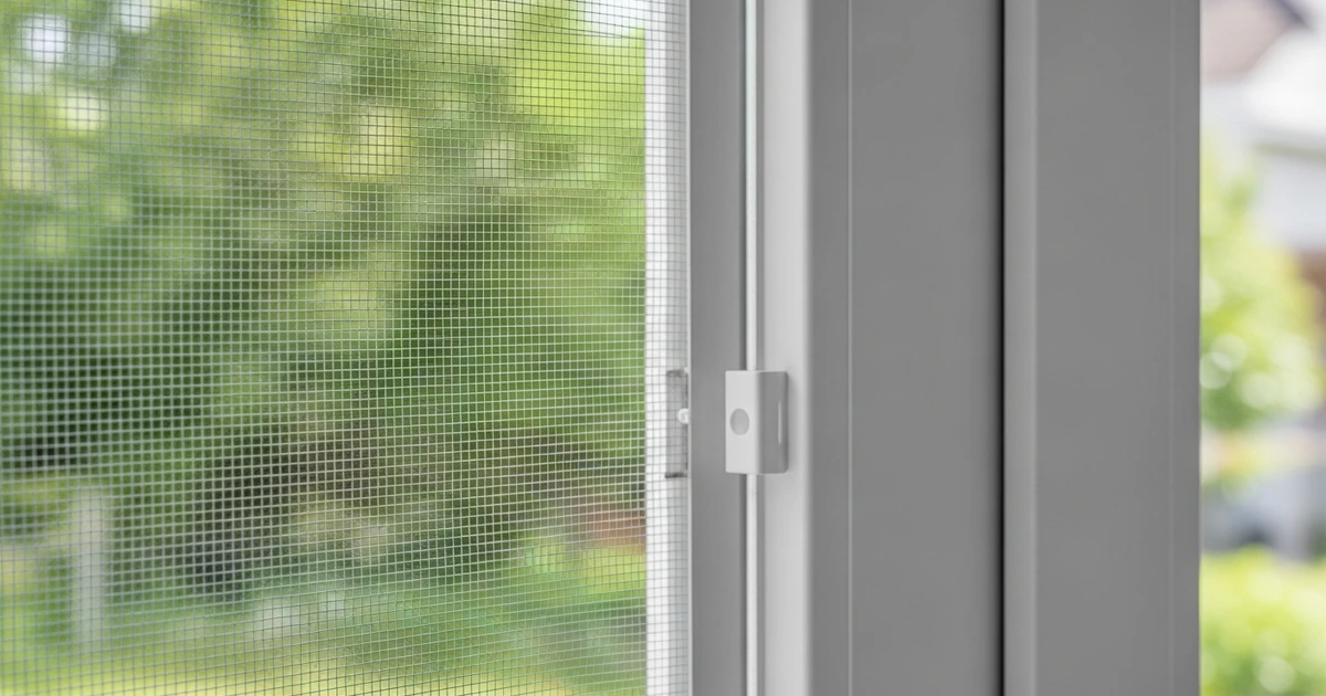 Fliegengitter am Fenster ohne Bohren montiert – einfacher Schutz gegen Fliegen