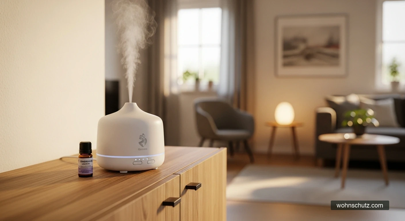 Ultraschall-Diffuser mit ätherischem Lavendelöl – natürlicher Fliegenabweiser