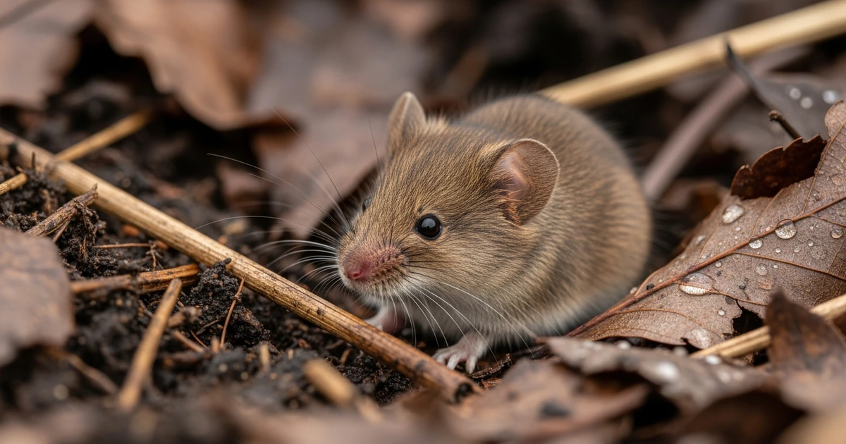 Komposthaufen im Garten als typischer Hantavirus-Risikobereich durch Nagerbefall
