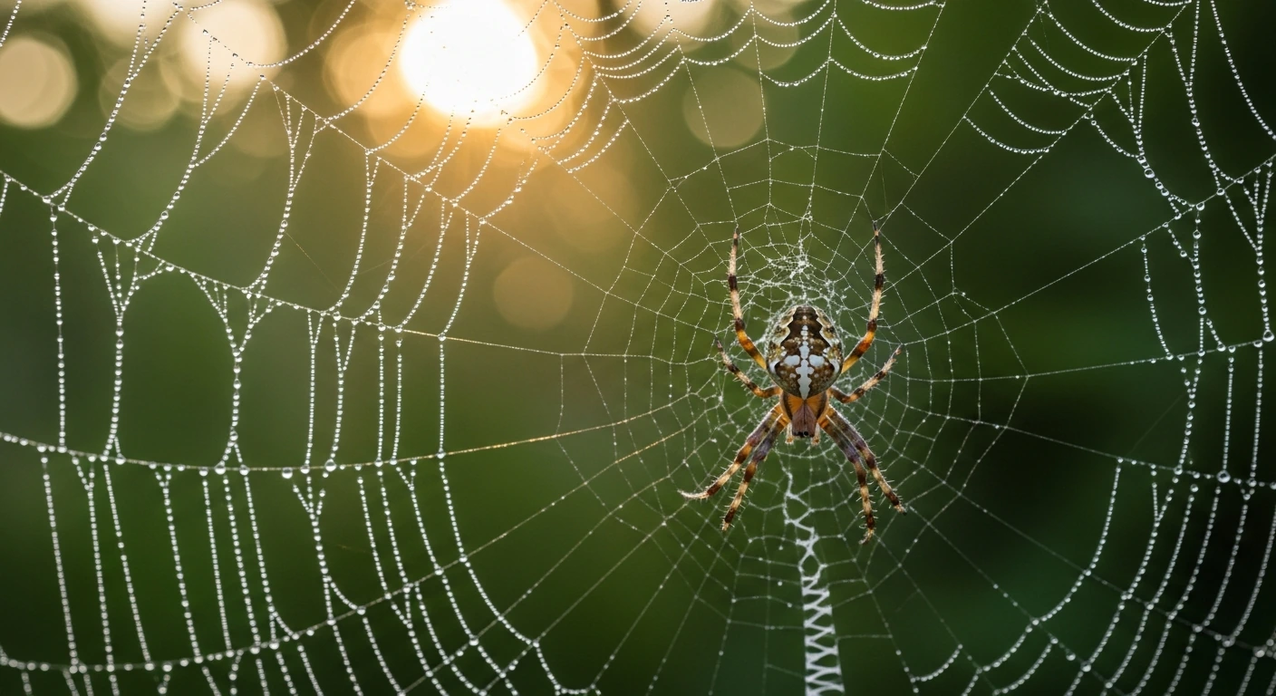 Gartenkreuzspinne (Araneus diadematus) in ihrem Netz – Biss und Gefährlichkeit erklärt