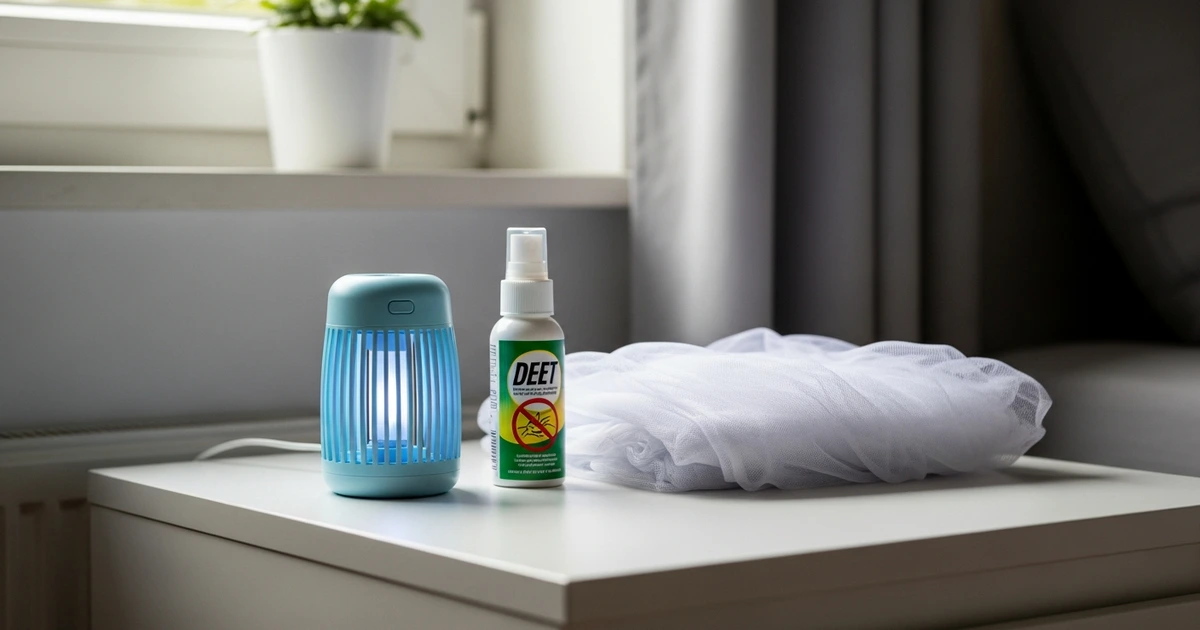 Mückenschutz im Schlafzimmer – UV-Falle, Repellent-Spray und Mückennetz im Vergleich