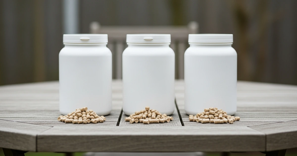 Drei verschiedene Schneckenkorn-Produkte im Vergleich – Ferramol, Naturen Bio und Neudorff – auf deutschem Gartenboden