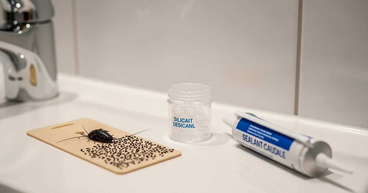 Silberfische bekämpfen – Klebefallen, Silica-Gel und Dichtemittel im Badezimmer