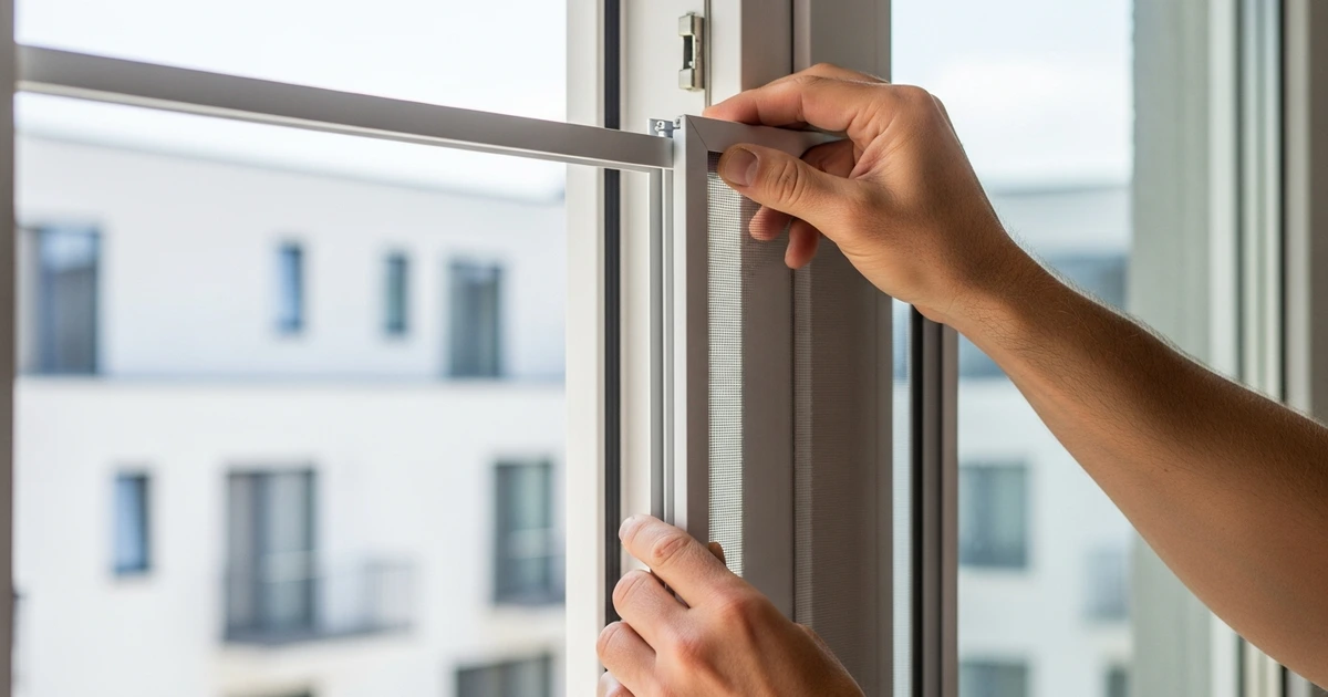 Montage eines Fliegengitters am Fensterrahmen – einfacher Selbsteinbau in deutschen Altbauwohnungen