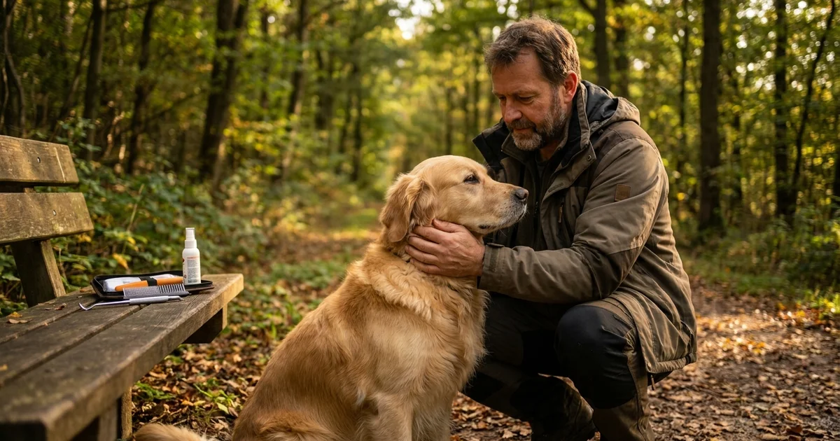 Zecken beim Hund – Kontrolle und Entfernung nach dem Spaziergang
