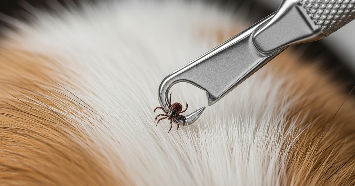 Zecke beim Hund mit Tick Twister entfernen – korrekter Einsatz des Zeckenhakens