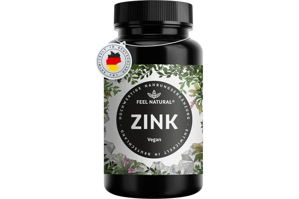 Zink Tabletten vegan – Feel Natural, entwickelt in Deutschland